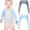 Sureio 2 Pieces Baby Eczema Mitten Scratch Sleeves Stay on Scratch Mitts Eczema Gloves Kids Baby Clothing for Toddler(for 18 Mon