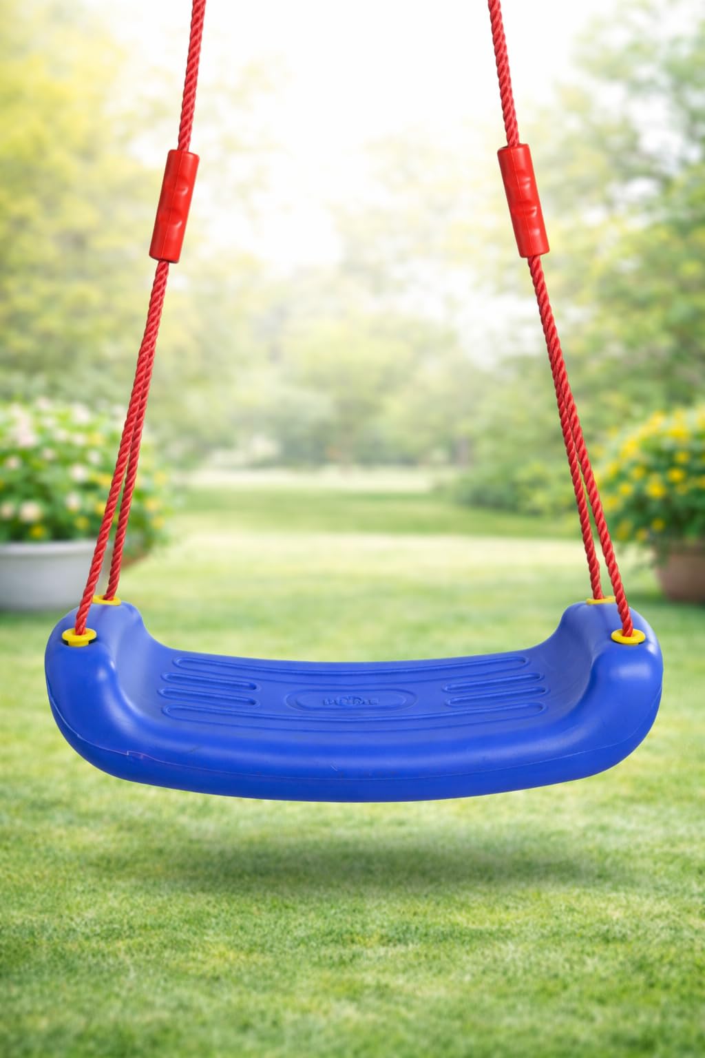 Busy Kid Plastic Swing Seat For Kids, Age 3 To 10 Years With Hand Grip (Blue), 39 Cm, 18 Cm X 9 Centimeters