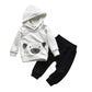 Toddler Infant Baby Boy Clothes Little Bear Long Sleeve Hoodie Tops Sweatsuit Pants Outfit Set (2-3T)