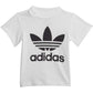Adidas Originals Unisex Baby Trefoil Shorts Tee Set T Shirt, White/Black, 3 Months Us