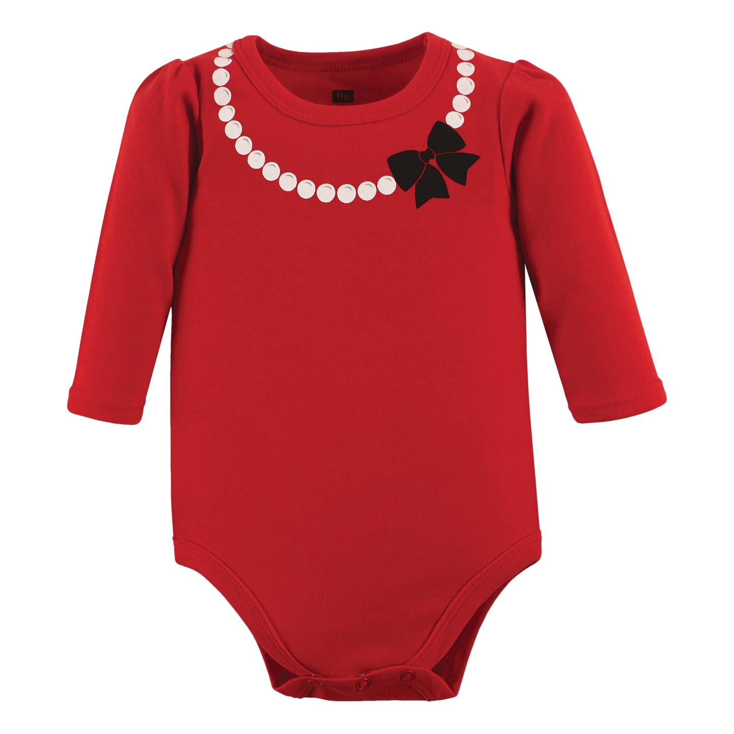Hudson Baby Unisex Baby Cotton Long-Sleeve Bodysuits, Scottie Dog, 9-12 Months