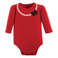 Hudson Baby Unisex Baby Cotton Long-Sleeve Bodysuits, Scottie Dog, 3-6 Months