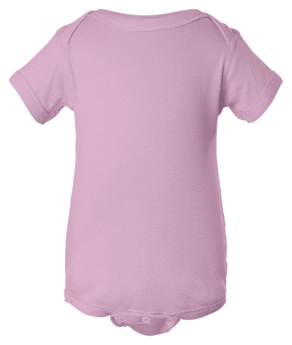 Rabbit Skins Infants5 Oz. Baby Rib Lap Shoulder Bodysuit  Pink  6 Months