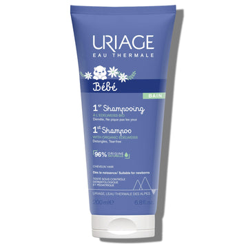 Uriage Baby 1St Shampoo With Organic Edelweiss | Leaves Hair Soft & Supple, 96% Ingredients Of Natural Origin, Tear-Free, Soap-F