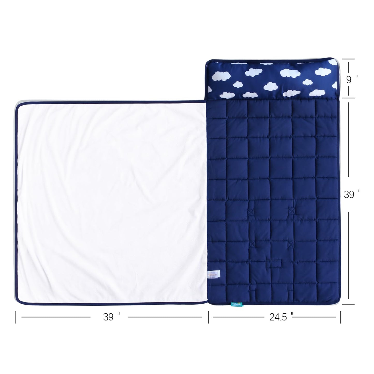 Nap Mat With Pillow And Fleece Blanket For Regalo My Cot/Joovy Travel Cot, Super Soft & Skin Friendly, Perfect Kids Sleeping Mat