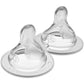 MAM Bottle Nipples Fast Flow Nipple Level 3 (Set of 2), for 4+ Months, SkinSoft Silicone Nipples for Baby Bottles, Fits All MAM 