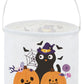 Sanjiaofen Halloween Buckets,Trick or Treat Bucket, Small Gift Bucket with Handles for Kids Decor.Candy Basket, Halloweens Party