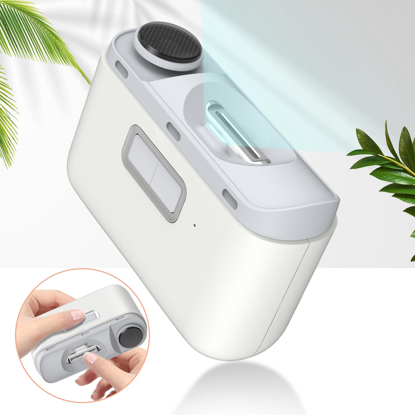 Automatic Nail Clipper, 2 In-1 Electric Nail Clipper And Nail Polisher, Electric Baby Nail Clippers With Light,Usb Rechargeable