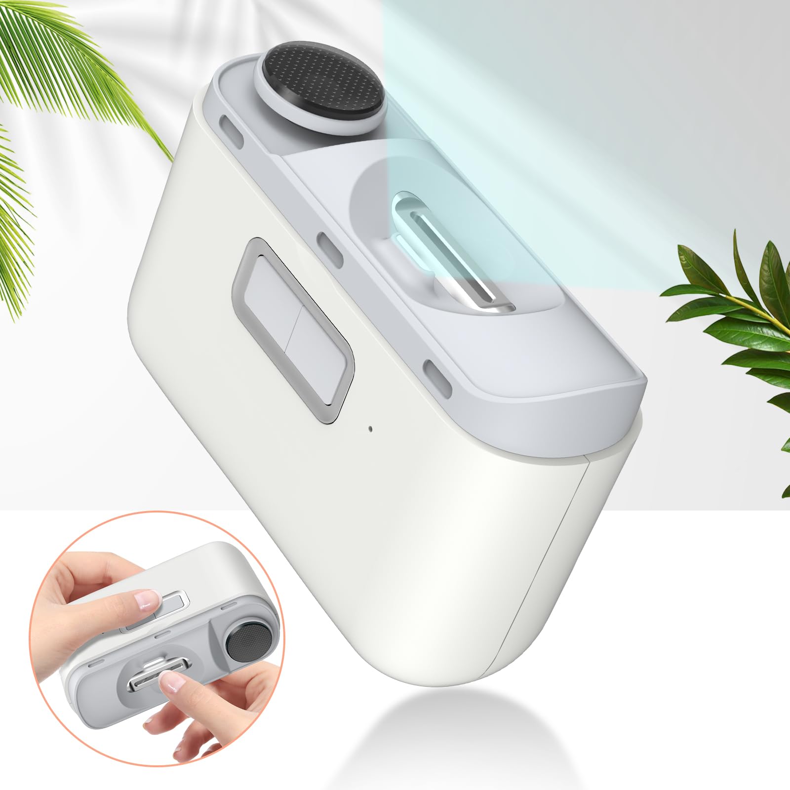 Automatic Nail Clipper, 2 In-1 Electric Nail Clipper And Nail Polisher, Electric Baby Nail Clippers With Light,Usb Rechargeable