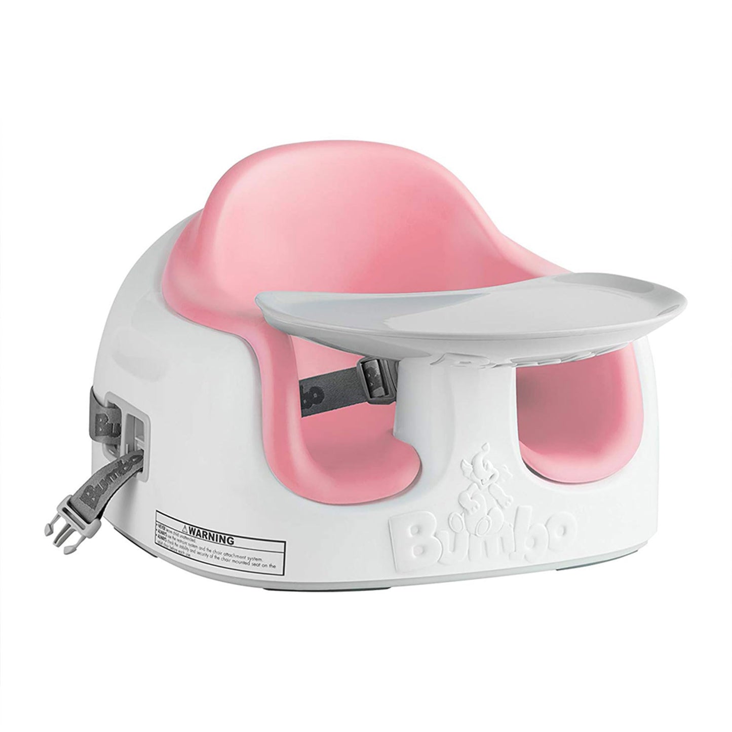 Bumbo Baby Toddler Adjustable Height 3-In-1 Convertible Non Slip Floor Seat High Chair And Booster Seat Combo With Removable Tra