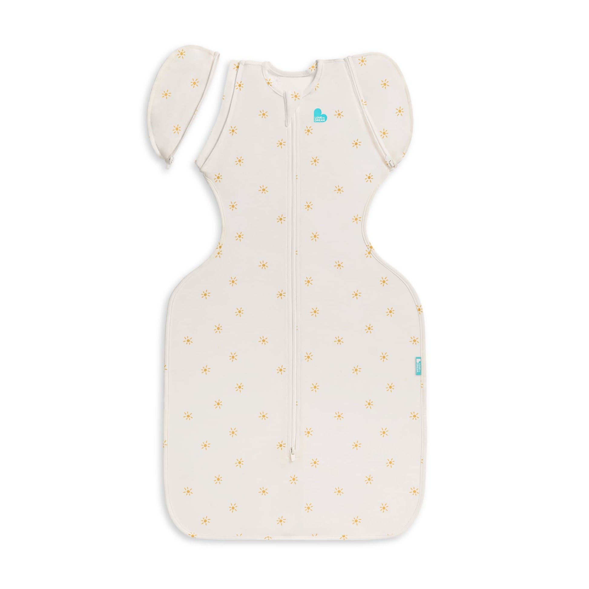 Love To Dream Swaddle Up Transition Bag, Twin Zipper, ArmsFree Baby Sleep Sack With ZipOff Wings, Lightweight, Hip Healthy, Mo