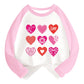 Boys Valentines Day Shirt Toddler Girls 2T Love Heart Long Sleeve Raglan Little Kids Shirts For Valentines Pink Tops