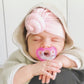 Razbaby Jollypop Newborn Pacifier 0-3 Months - Soft, Bpa-Free Silicone, Usa-Made, Durable One-Piece, Dishwasher Safe, Sterilizab