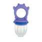 Nuby Silicone Nibbler Feeder for Kids - Soft Baby Feeding and Teething Toy - 10+ Months - Blue Bear