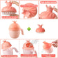 Baby Shower Cap Shield, Baby Bath Set Shower Cap/Water Cup/Massage Brush,Visor Hat For Eye And Ear Protection For 0-9 Years Old