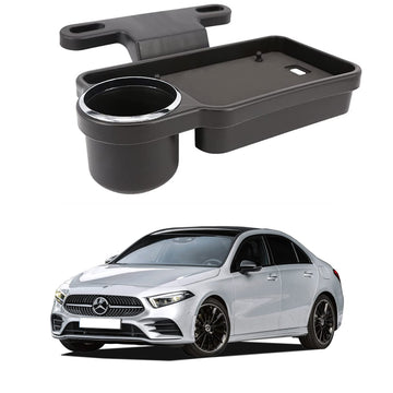 Oshotto (FT04) Foldable Car Auto Headrest Rear Back Seat Table Drink Food Cup Tray Holder Compatible with Mercedes Benz AClass