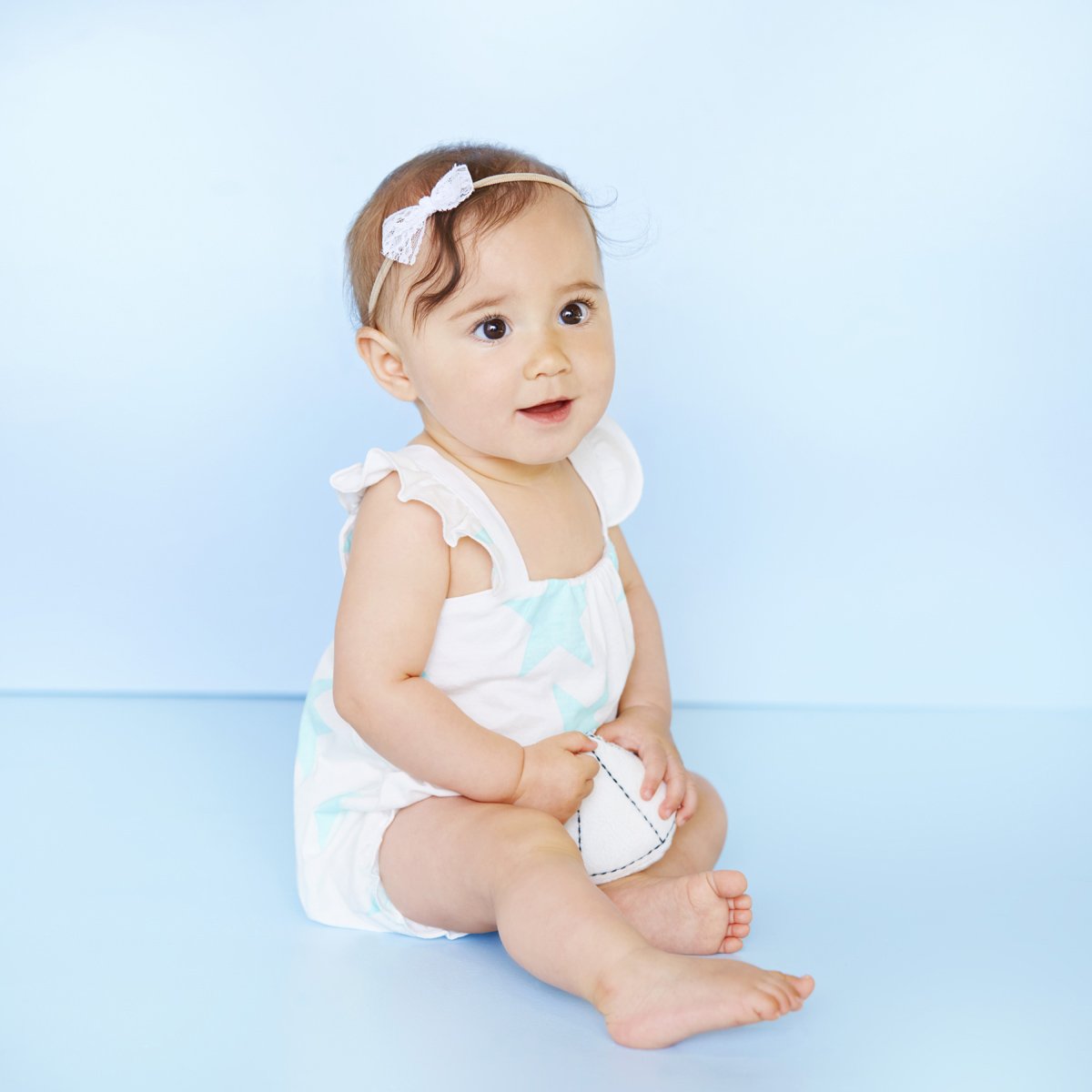 Babysoy 100% Organic Cotton Baby Girl Tank Romper (Thunder, 0-3 Months)