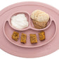 Ezpz Mini Mat For 12 Months+ (Blush) - 100% Silicone Baby Plates With Suction And Built-In Placemat For Infants + Toddlers - Bab