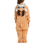Abenca Kids Deer Onesie Pajamas Christmas Halloween Animal Cosplay Sleepwear Costume (Deer, 11-12 Years)
