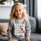 Xfsjgna Valentines Sweatshirts 4T Toddler Boys Girls Valentine'S Day Abc I Love U Heart Graphic Shirt Kids Long Sleeve Tops Gray