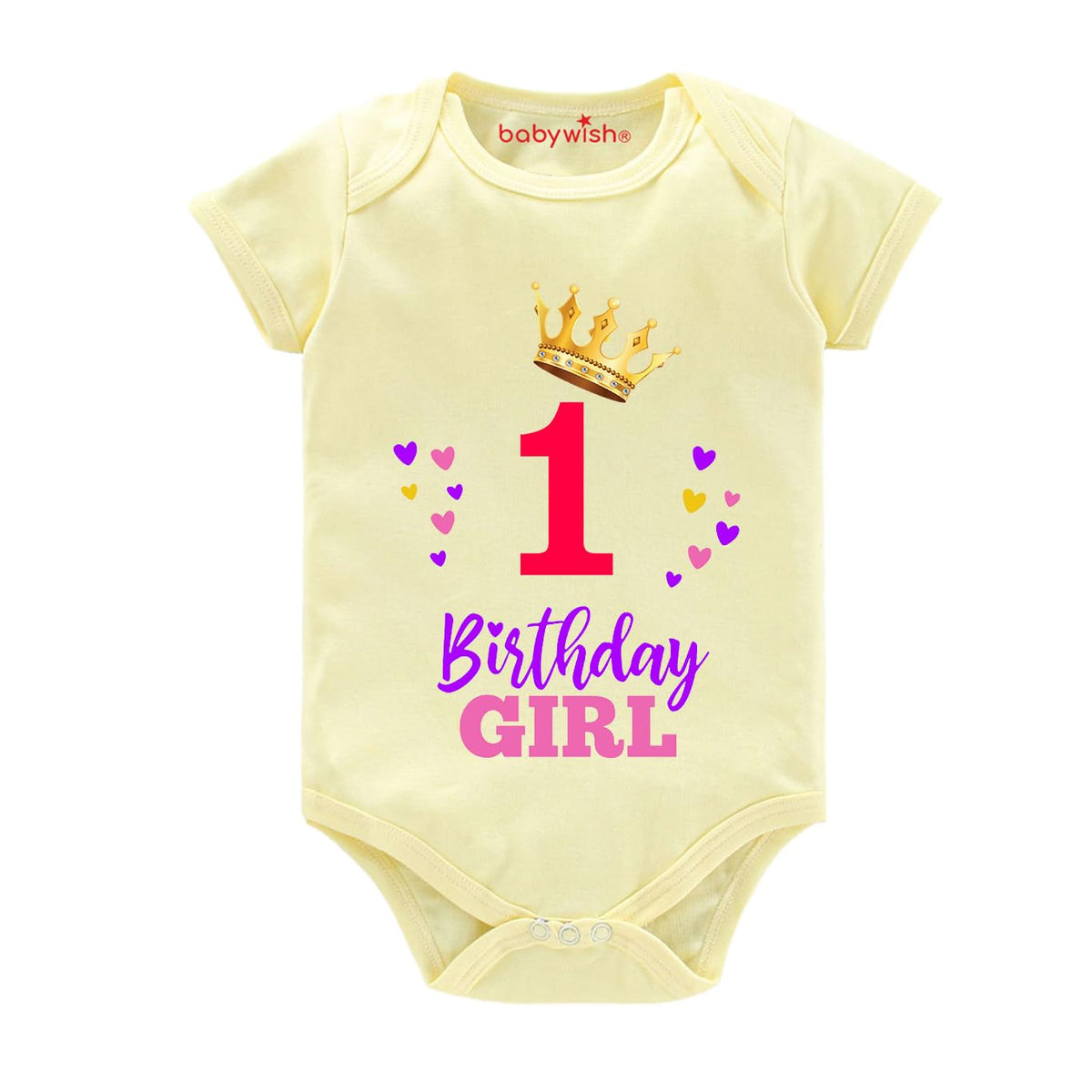 Baby Wish Monthly Birthday Milestone Romper For BoyS And GirlS Dress Happy Birthday Bodysuit Half Sleeve Rompers For One Months 