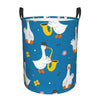 Pevtufa Cartoon Goose Foldable Laundry Basket Organizer,Fabric Clothes Toy Storage Basket Nursery Hamper Storage Bin For Househo