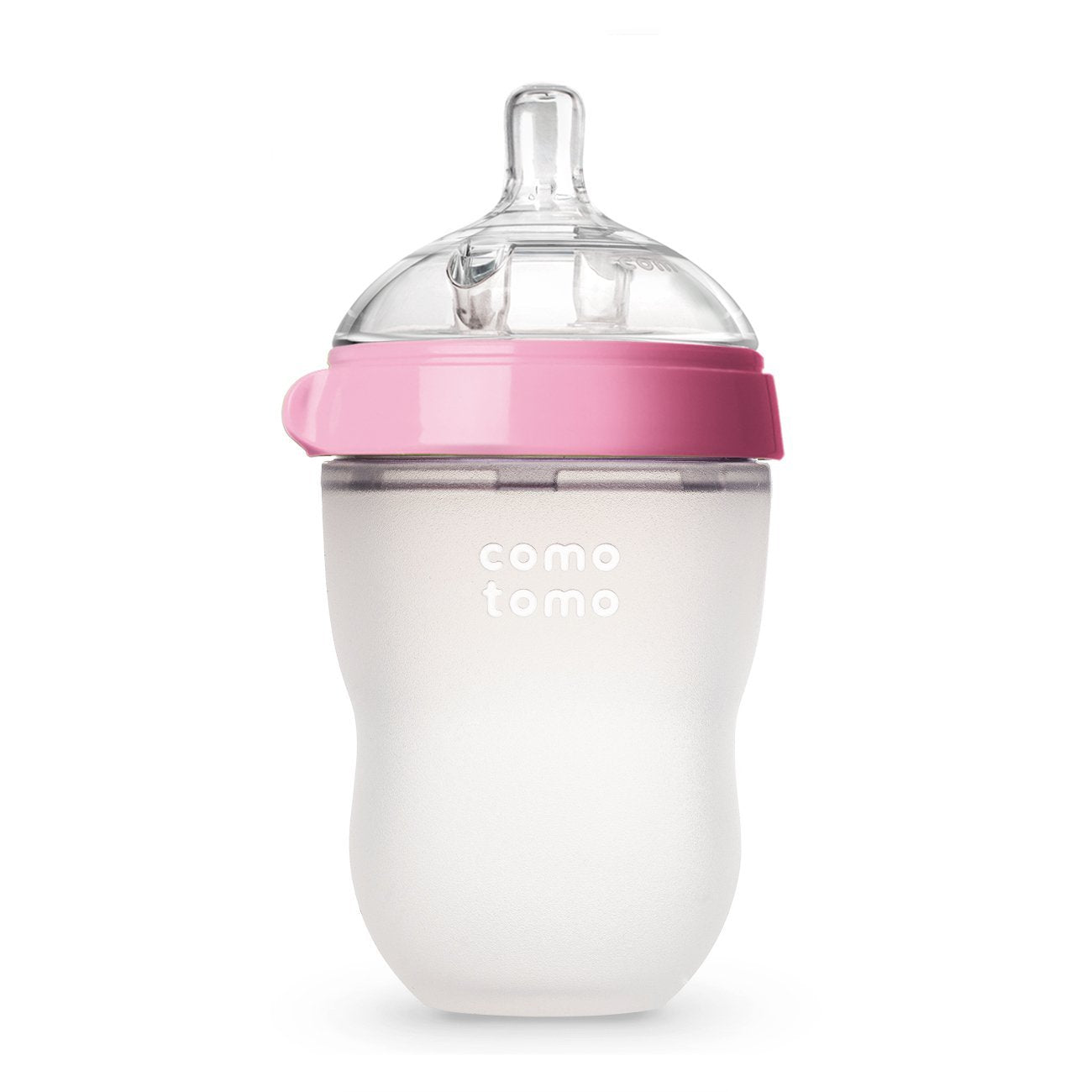 Comotomo Baby Bottle Single Pack, Pink, 8Oz