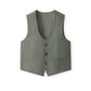 Toddler Baby Boys Gentleman Suit 3Pcs Outfits Long Sleeve Shirts & Gray Green Vest & Pants Tuxedo Wedding Birthday Party Set 3-4