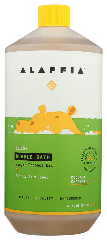 Alaffia Baby & Kids Coconut Chamomile Natural Bubble Bath - 32 Fl Oz