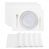 Disposable White Paper Placemats For Dining Table - 100-Pack 18' X 12' Cloth-Like Rectangle Paper Placemats For Baby, Kids, Pa