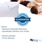 2 Pack Waterproof Feather Proof Toddler Pillow Protectors Drool Proof 13'X18' Or 14'X19' Or 12'X20' Pillow Cover For Baby