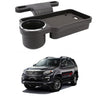 Oshotto (FT04) Foldable Car Auto Headrest Rear Back Seat Table Drink Food Cup Tray Holder Compatible with Toyota Fortuner  Bla