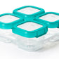 Oxo Tot Baby Blocks Freezer Storage Containers Teal (4 Oz)