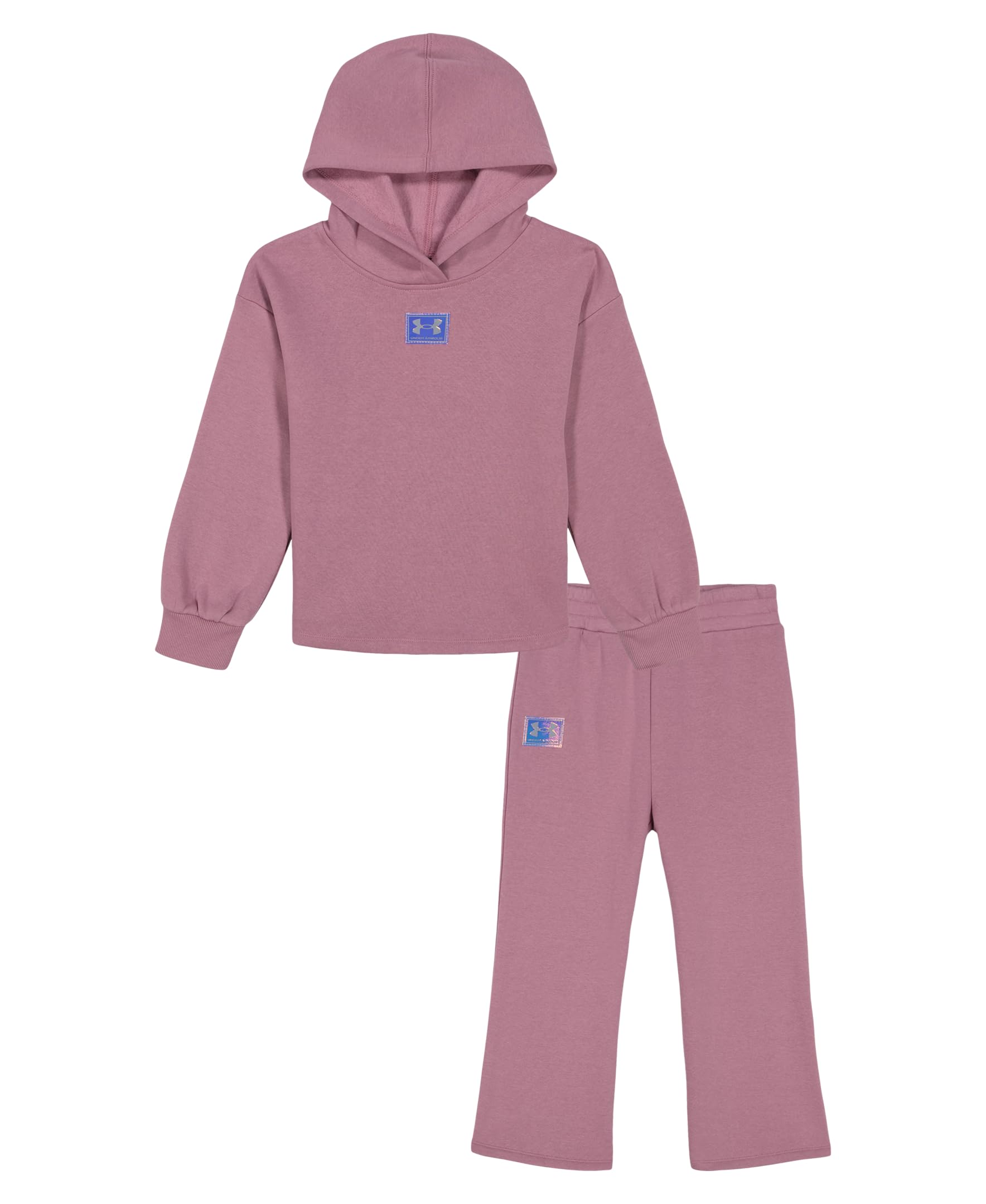 Under Armour Rival Flare Set, Pink Elixir - Flare Pant, 12M