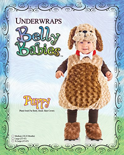 Underwraps Toddler Babys Puppy Costume, Tan, Large (2T-4T)