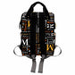 Artsadd Custom Monogram Diaper Back Pack With Thermal Pockets, Orange And White Travel Backpack Customized Baby Bags With Name G