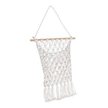 Alipis Hanging Storage Basket Woven Wall Net and Girls Room Toy Organizer Wall Mount Bath Toys Holder