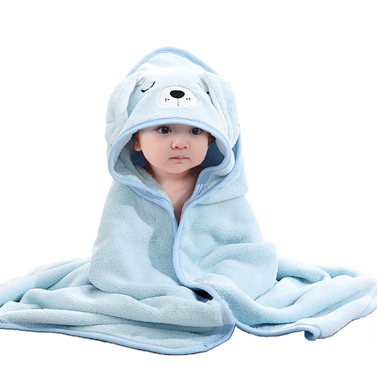 Asnewkit Hooded Baby Towel, Baby Bath Towels with Hood,Unique Animal Design Baby Towel with Hood Soft Absorbent Baby Bath Towels