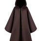 Togrop Knight Costume For Kids Robe Hooded Boys Cloak Cosplay Brown 12-14 Years