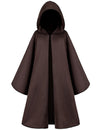Togrop Knight Costume For Kids Robe Hooded Boys Cloak Cosplay Brown 12-14 Years