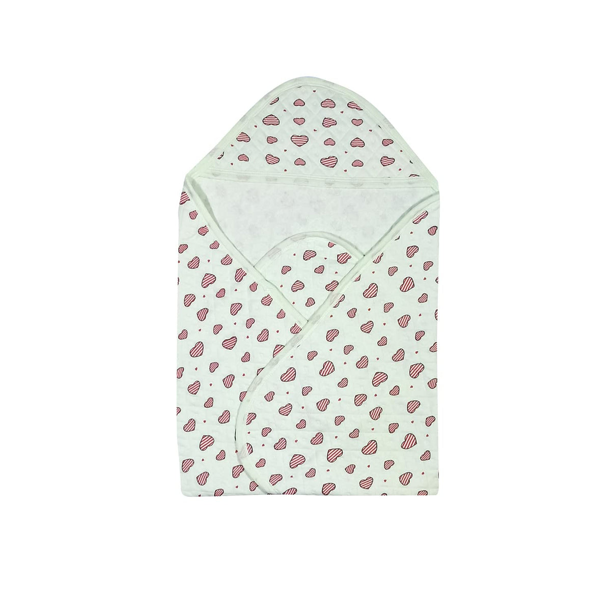Baby Bath Towels New Born Pack of Hooded Soft Wrapping Towel (Green)