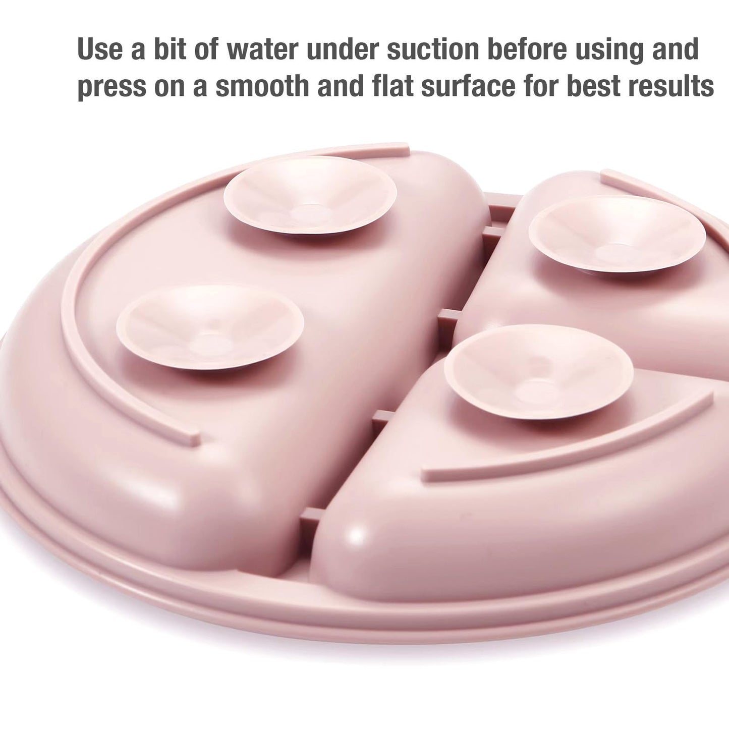 Pandaear 3 Pack Toddler Plates, Silicone Divided Suction Plate For Babies, Bpa-Free 100% Food-Grade Silicone Unbreakable Baby Pl