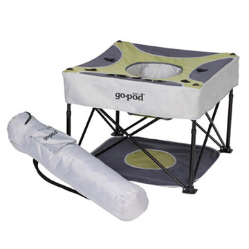 Kidco Gopod Adjustable Height Travel Baby Activity Center - Standing Baby Activity Center With Cupholder And Travel Bag, Pistach