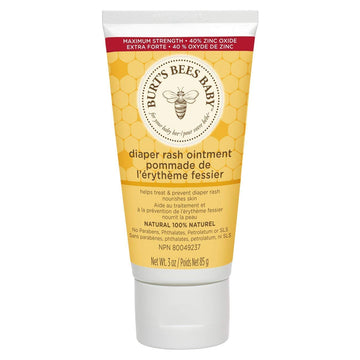 Burt'S Bees Baby Bee 100% Natural Diaper Rash Ointment, 3 Ounce Tube (Pack Of 3)