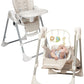PrimoBaby SnuggleBug 2-in-1 Infant Swing & High Chair, Adjustable Seat Recline, Height, & Feeding Tray, App Control, Music & Nat