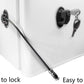3 Pack Refrigerator Door Locks with 6 keys, File Drawer Lock, Freezer Door Lock and Child Safety Cabinet Lock by REZIPO Black