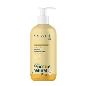 ATTITUDE Body Lotion for Baby, EWG Verified, Plant and Mineral-Based Ingredients, Vegan Personal Care Products, Sensitive Skin, 