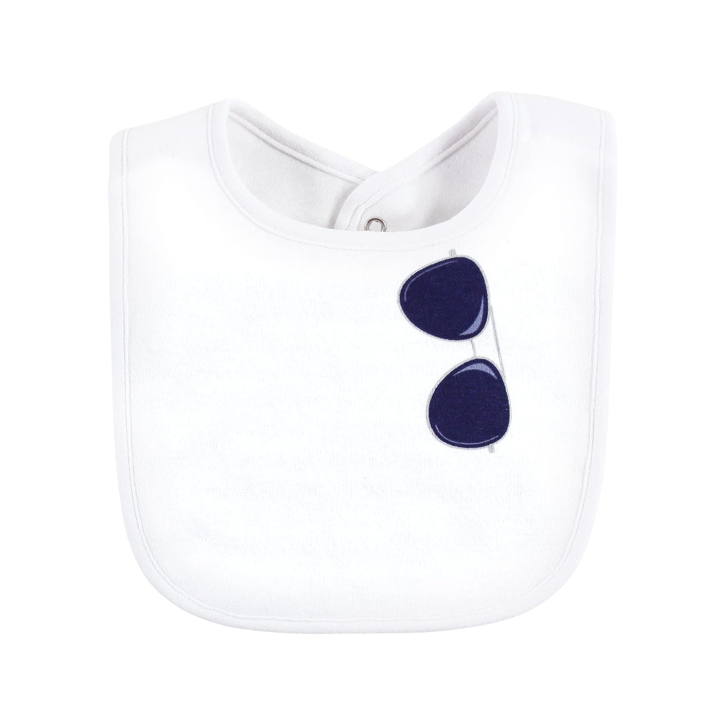 Hudson Baby Unisex Baby Cotton Bibs, Boy Pineapple, One Size