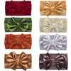 Yeeman 8Pcs Elastic Christmas Velvet Headband For Baby Girls,Toddler Girls Bows Turban Head Wrap Hair Bands Photography Props Ha