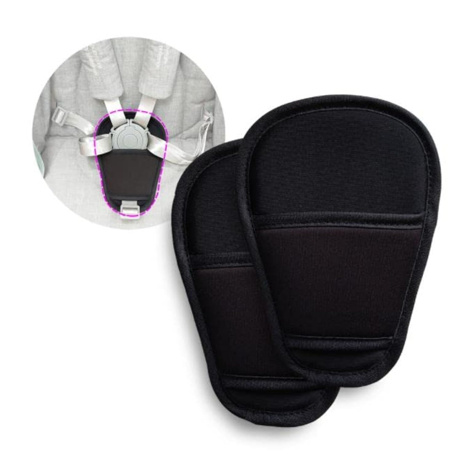 Baby Stroller Crotch Pads Car Seat Stroller Strap Pads Universal Cushion Crotch Pad for Infants Child Kids Infant Seat Strollers